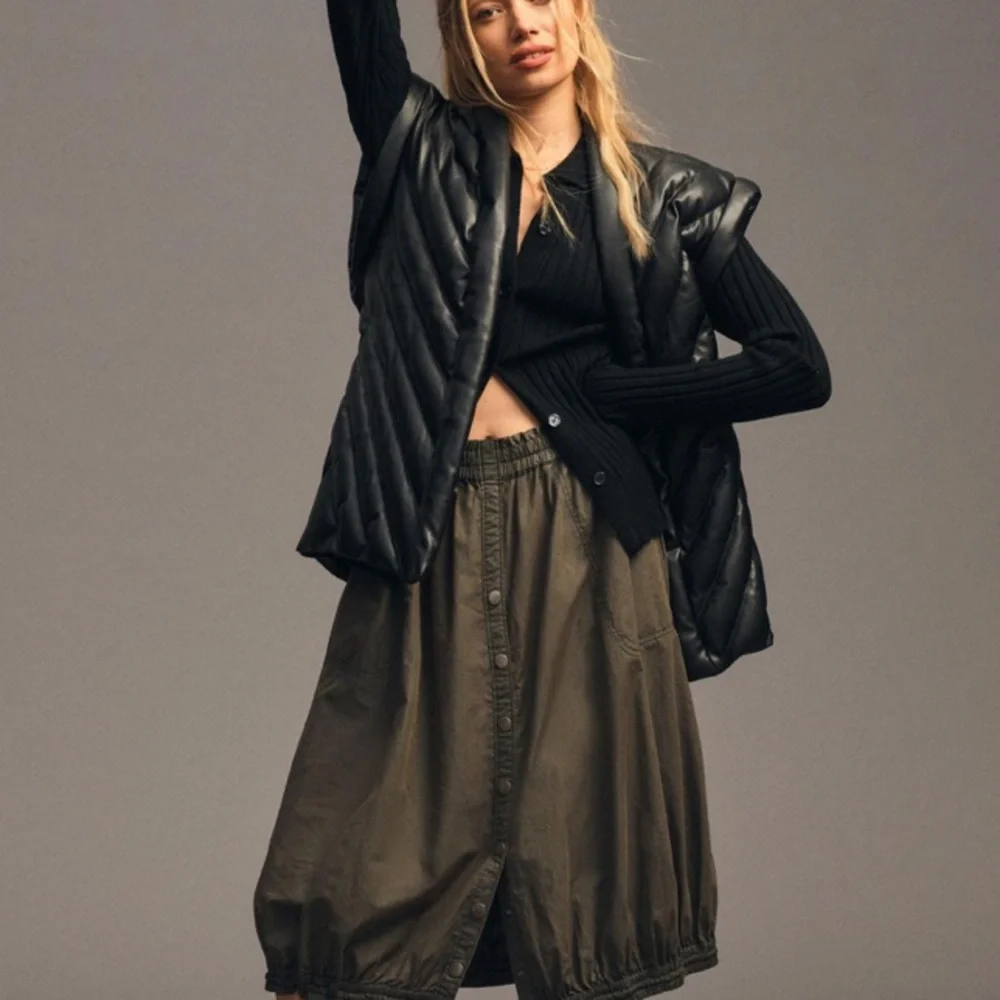 (A8) Blank NYC Under The Radar Puffer Vest, Black, Size‎ L, NWT